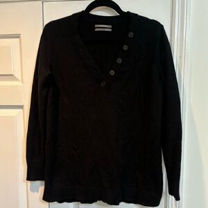 Anthropologie Classic Black Knit Top